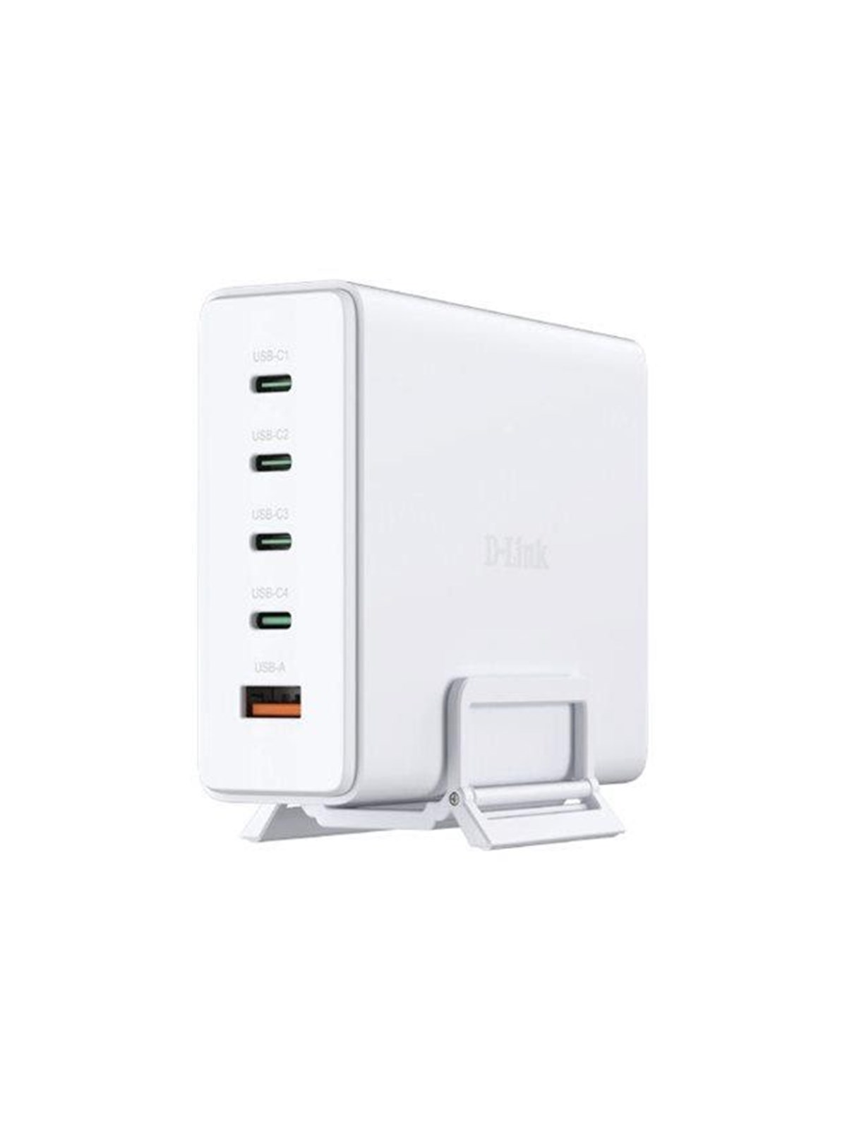 D-Link DCF-241 power adapter - GaN - + AC power adapter - 4 x USB-C USB Type A - 240 Watt