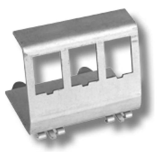 EFB Elektronik EFB Keystone Modulhalter für Hutsch.,Edelstahl,f. 2xKeystone (ET-25184.1V2)