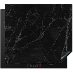 HERDABDECKPLATTE Schwarz - Marmor Abdeckung Glaskeramikkochfeld 58.3x51.3 cm