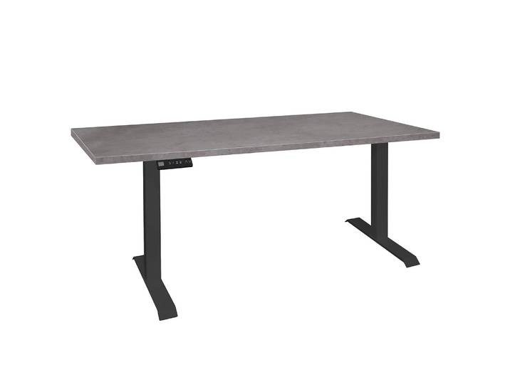 Schreibtisch Unieux VI 160cm Grau/Graphit Schwarz