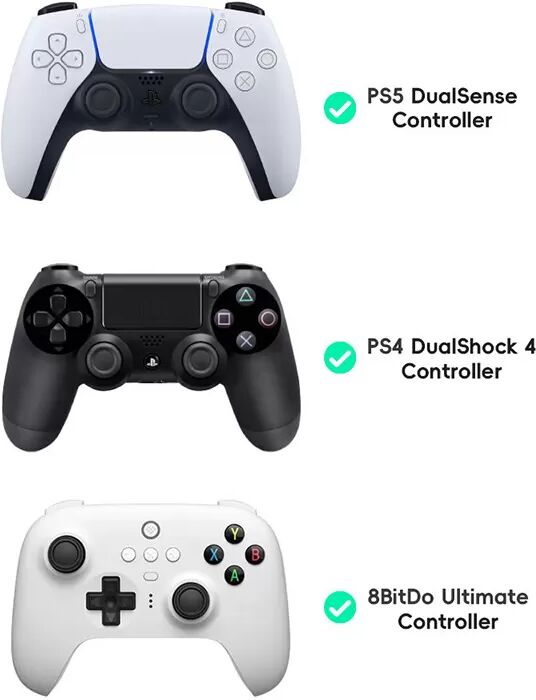 INF Capuchons de joystick pour Xbox Series/XBOX360/Switch Pro Le noir