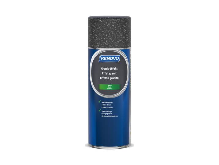Renovo Sprühlack Granit-Effekt schwarz 0.4 l