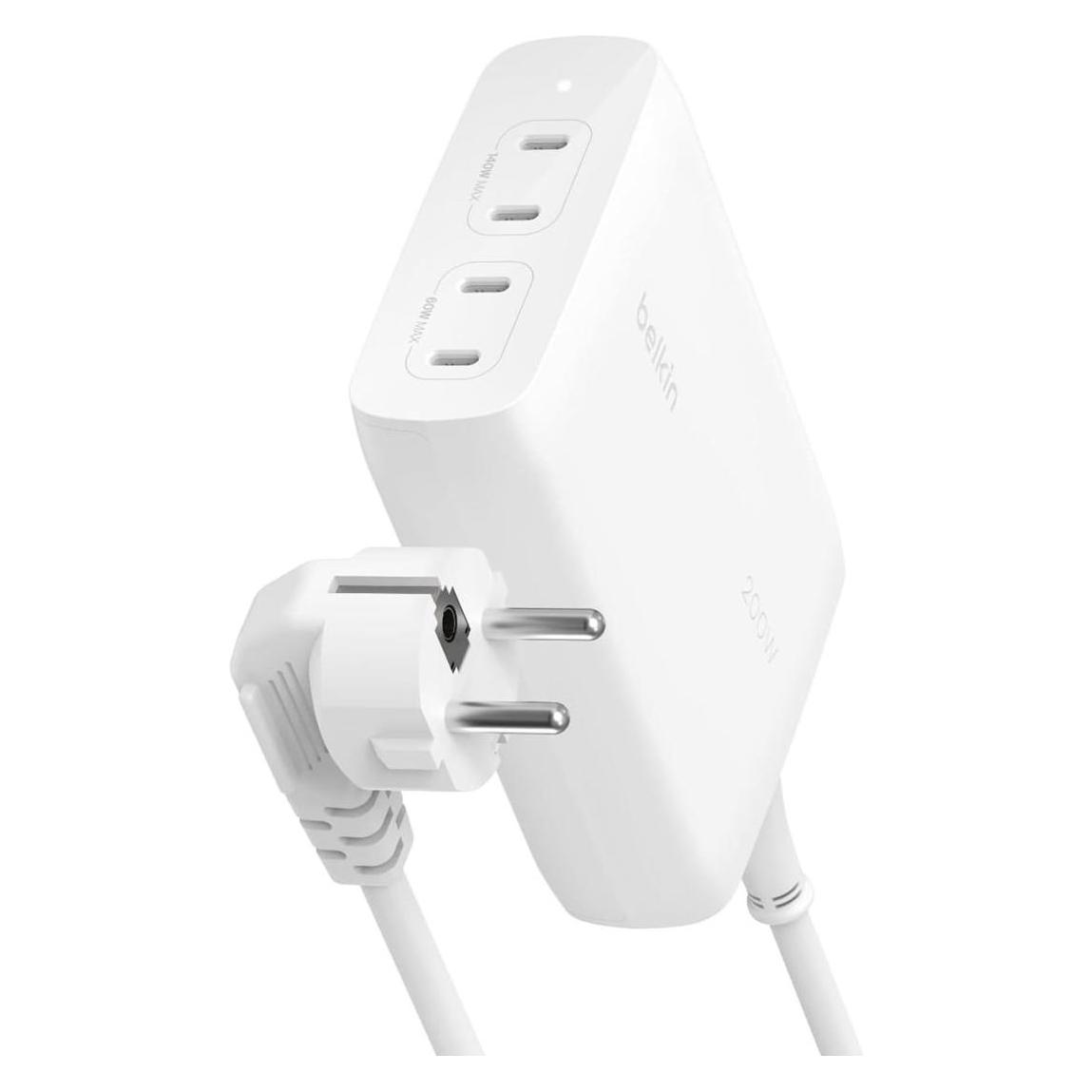 Belkin BoostCharge Pro (200 W, 4 Ports) (WCH015VFWH)