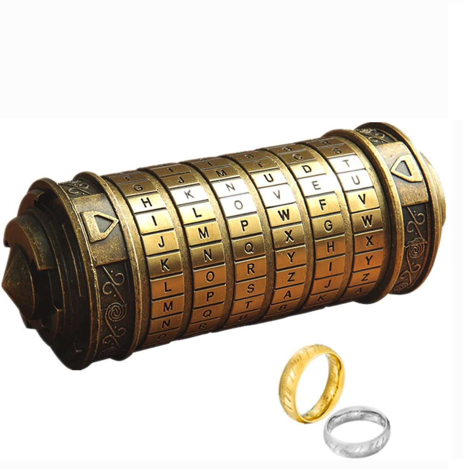 Buyya Da Vinci Code Cryptex Cilinderslot-Puzzeldoos Hersenkraker voor Volwassenen