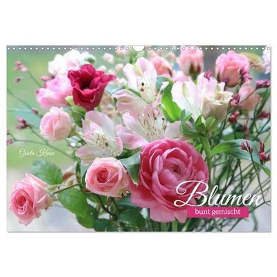 Blumen, bunt gemischt (Wandkalender 2027 DIN A3 quer), CALVENDO Monatskalender