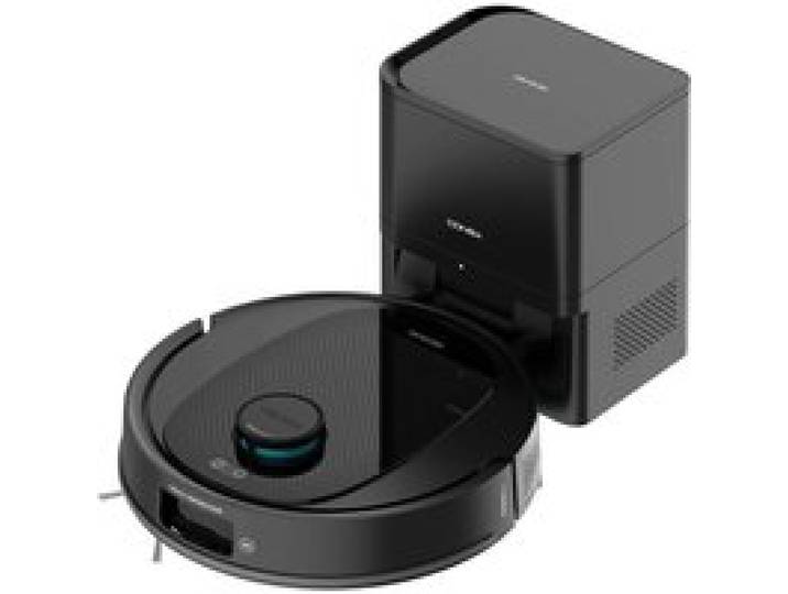Robot aspirateur laveur noir à base dauto-vidage - Cecotec - Conga Y80 X-Treme - Laser et intelligence artificielle