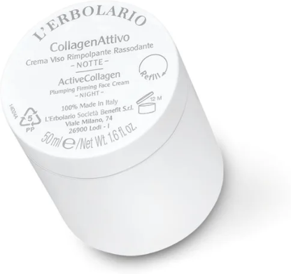 L'Erbolario Sb L’erbolario Collagenattivo – Ricarica Crema Notte Viso Rimpolpante E Rassodante, 50 Ml