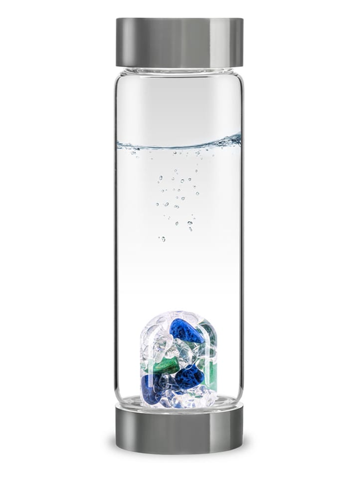 VitaJuwel Edelstein-Trinkflasche "ViA - Lebenskraft" in Silber - 500 ml - onesize