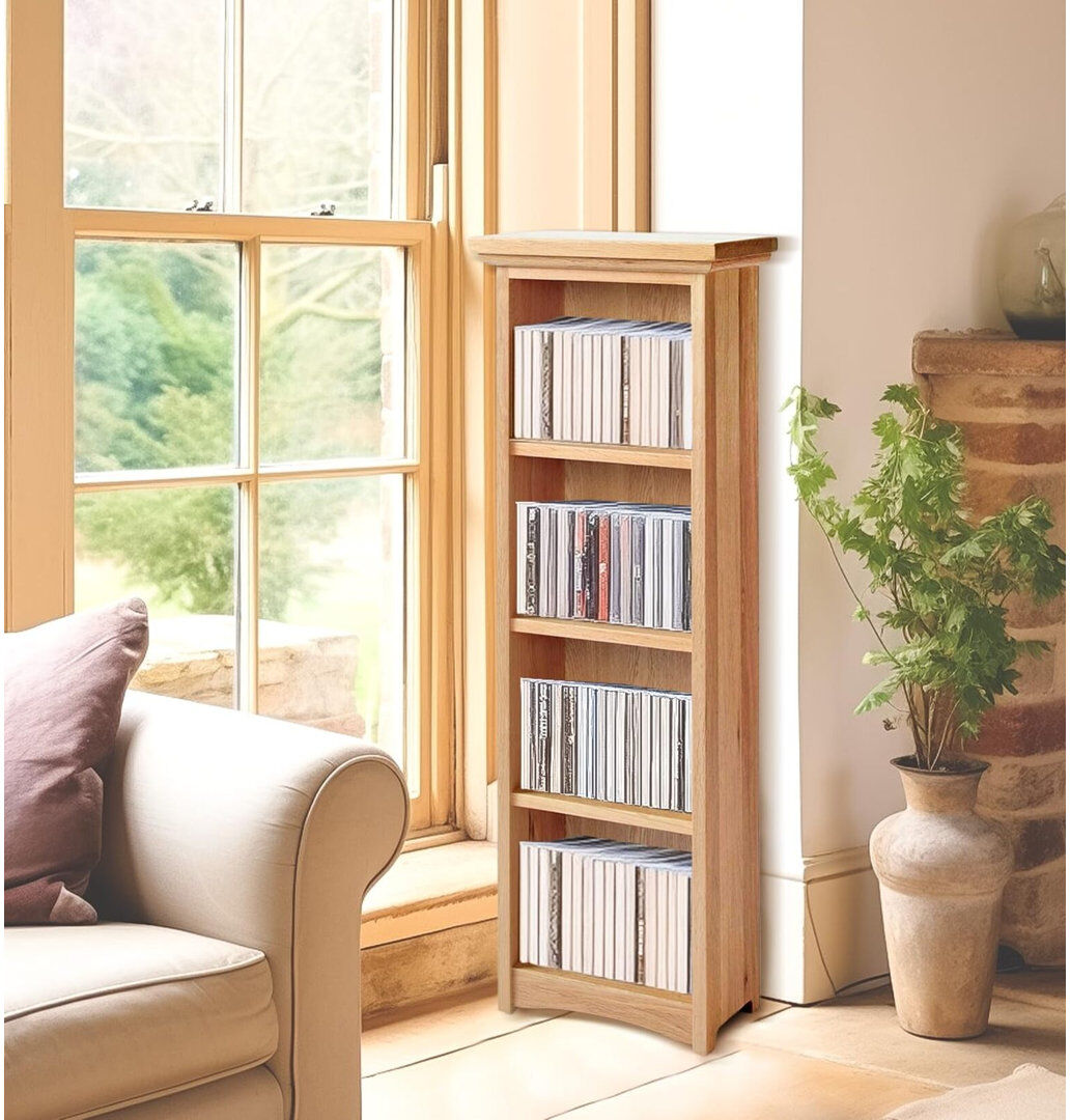 Mistana 95 cm H Media Shelves Brown 95cm H X 33cm W X 18cm D