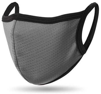 Uplifted Goods 2 Ply Cloth Face Mask Washable And Reusable Breathable Face Covering With Ear Protection Loops grey