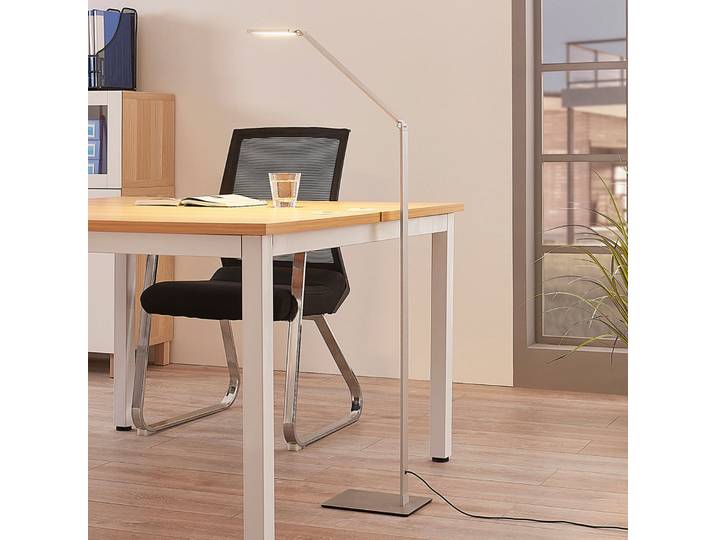 Resi Lampadaire Alu - Lucande - Bureau / espaces de travail - Moderne - Aluminium - Angulaire