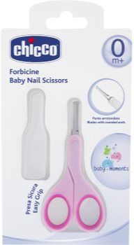 Chicco Baby Moments tesoura de bebé com ponta redonda 0m+ Pink 1 un.. Baby Moments