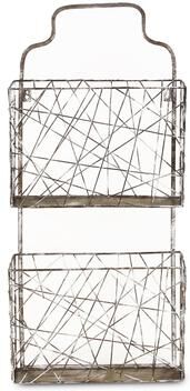 Cheungs Silver Metal Wall Hanging Metal Organizer