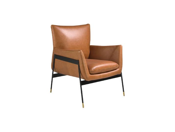 Echtleder Design Sessel „Sillos“ Cognac Angel Cerdá