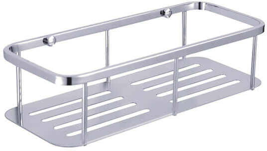Showerdrape Contempo Wall Mounted Stainless Steel Bottle Basket