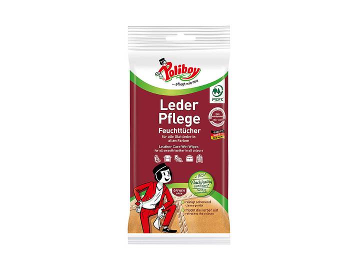 Poliboy Leder Pflege Feuchttücher 25 Stk.