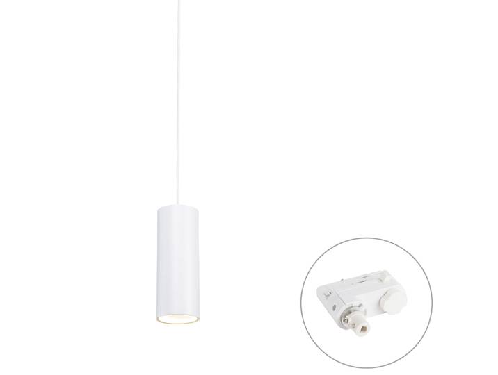 Design hanglamp wit incl. rail adapter 3-fase - 3-Phase Tubo
