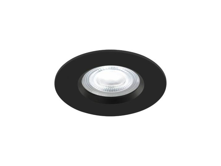 Nordlux LED-Einbauleuchte Don Smart schwarz 3er Ø 8,5 cm IP65 RGBW Smart, dimmbar, schwarz, für Badezimmer, Kunststoff, Smart Home Einbaulampe