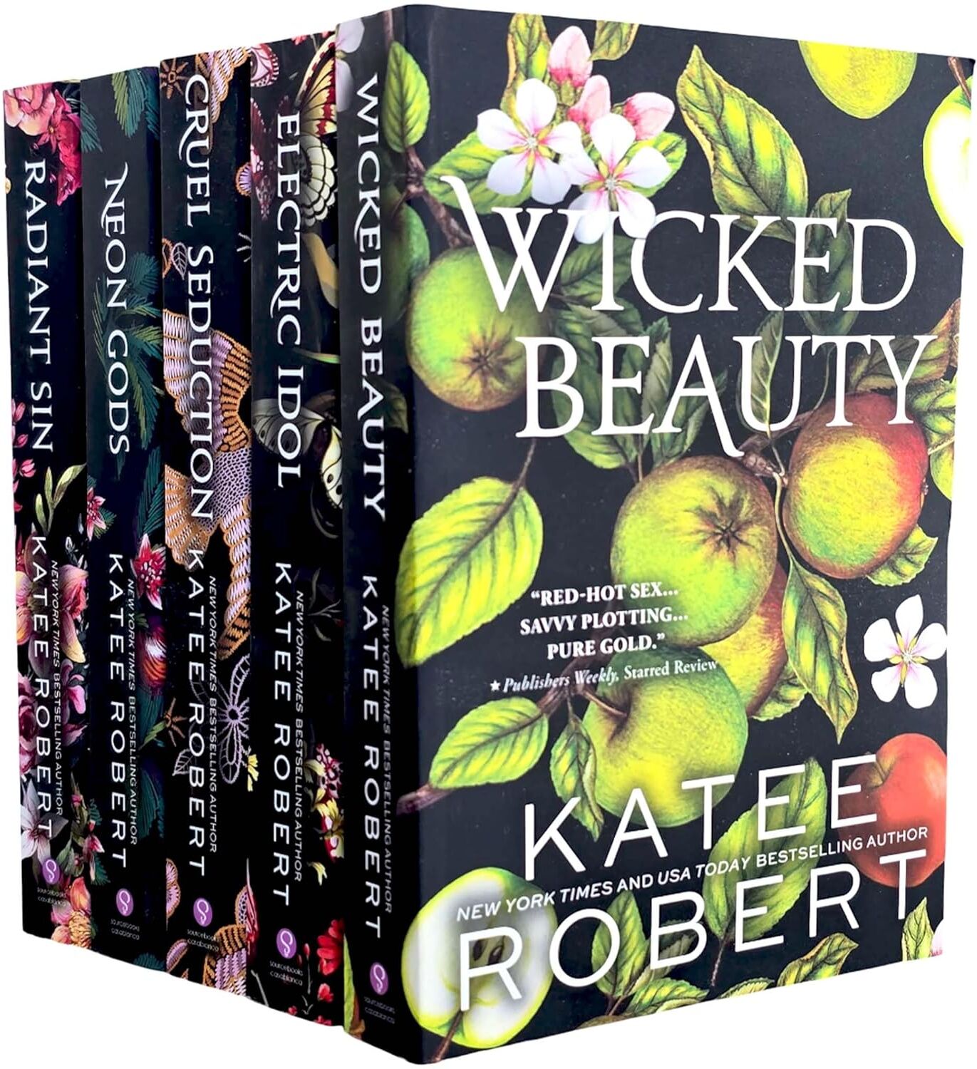 Sourcebooks ltd Katee Robert Dark Olympus Series 5 Books Set (Neon Gods, Electric Idol, Wicked Beauty, Radiant Sin, Cruel Seduction)