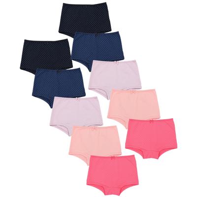 Slip TUPTAM "Slips Mädchen Slips mit Aufdruck 10er Pack", Kinder, Gr. 116, lila (farbenmix 5), Unterhosen Slip