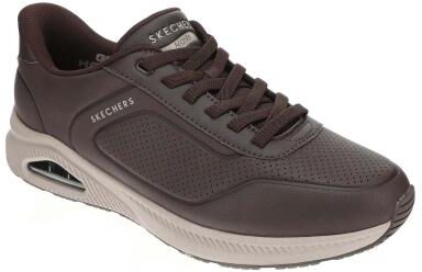 Skechers Street Slip-ins: Arch Fit Uno 183443 (Men's) Athletic in Chocolate/White, Size 8.5 M, Synthetic