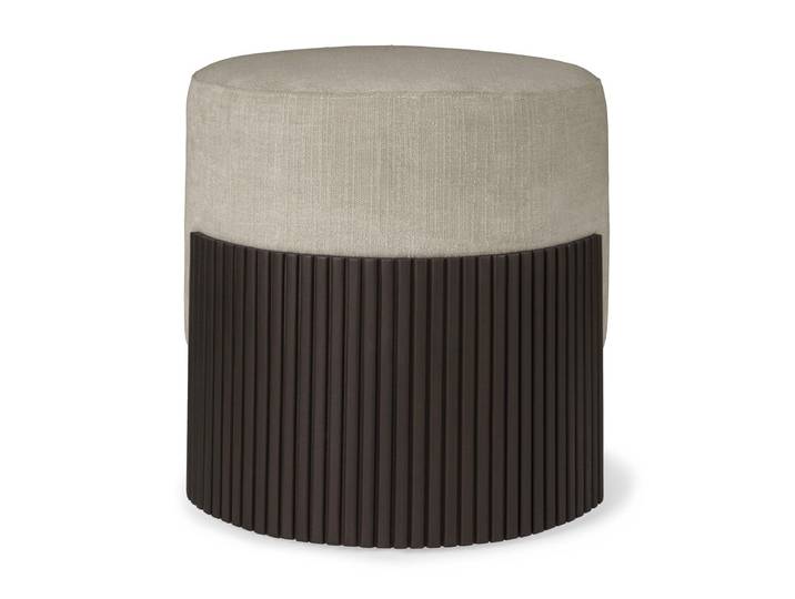 Ethnicraft Roller Max Sitzhocker lackiertes Mahagoni