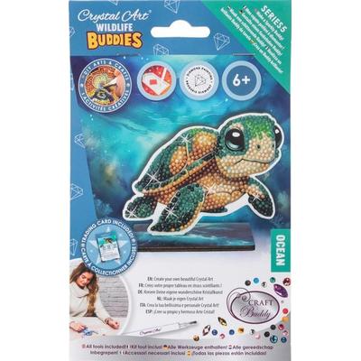 Craft Buddy CAFGR-31GEN049 - Crystal Art Wildlife Buddies, Ocean, Turtle, Schildkröte, Serie 5, Diamond Painting