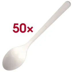 Papstar 50er-Pack Mehrweg-Löffel 18,5 cm weiß weiß