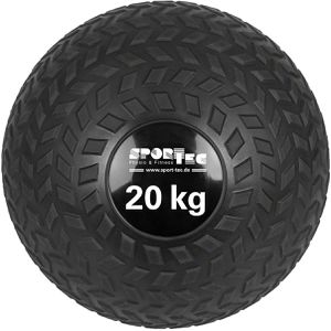 Sport-Tec Medizinball Slamball, 20 kg, Ø 28 cm, schwarz, mit Kunststoffoberfläche