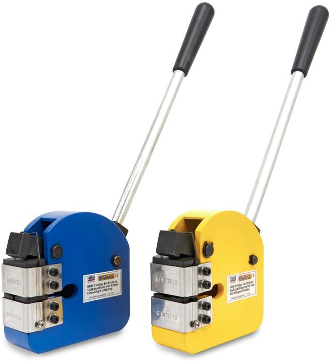 HBM 2er Set Streck- und Stauchmaschinen mit 63 mm extra tiefer Entladung