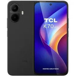 TCL K70 4G (128 GB, Blue, Nebula Blue, Schwarz, 6.80", Hybrid Dual SIM, 4G), Smartphone, Blau, Schwarz