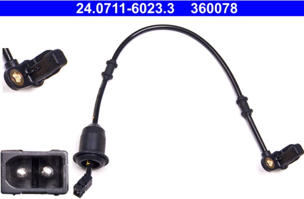 Sensor, Raddrehzahl ATE 24.0711-6023.3 Links