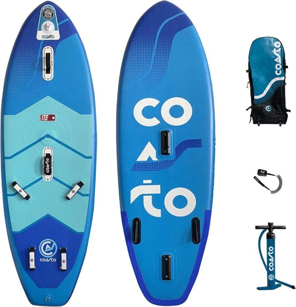 COASTO WindSUP MIR 8'6 Windsurf Board Stand Up Paddle aufblasbar iSUP 260x84cm