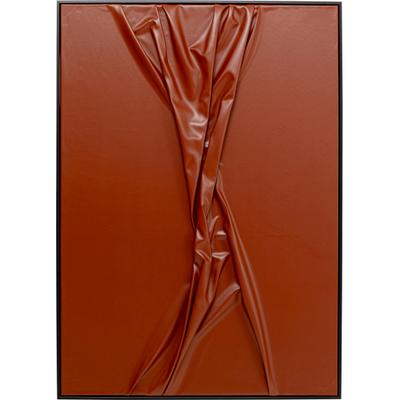 Bild mit Rahmen KARE DESIGN "Gerahmtes Bild Crincle 100x140cm", braun (farbe bild(er): crincle), B:140cm H:100cm T:4cm, MDF, Papier, Polyester, Bilder, verschiedene Motive