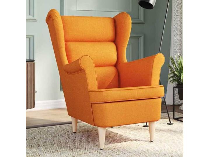 Moderne Fauteuil jaune foncé - Fauteuil individuel relax 74x84x100 cm tissu@FR(4160645)