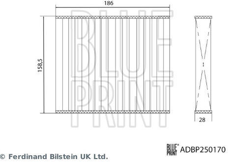Blue Print Filter, Innenraumluft Adbp250170 Für Mazda