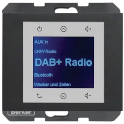 Berker 29847006 Radio Touch Unterputz DAB+K.x anthrazit matt
