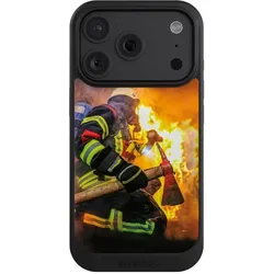 Nivocase Hülle für Apple iPhone 18 Pro Handyhülle NIVOcore Case Schwarz Feuer Feuerwehr Lebensretter (Apple iPhone 18 Pro), Smartphone Hülle, Schwarz