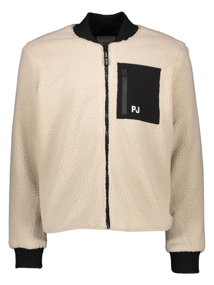 Pepe Jeans Fleecejacke in Beige - XXL
