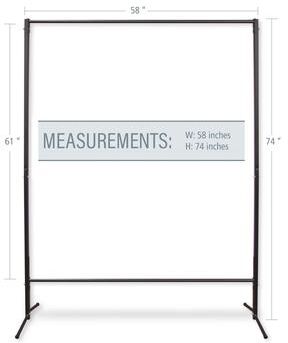 "InStyleDesign Multi-Purpose Portable Rod Stand 74"" tall, 58"" wide - 74"" x 58'"