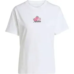 ADIDAS Damen Shirt Farmers Market Strawberry Graphic, Größe XS in Weiß Weiß