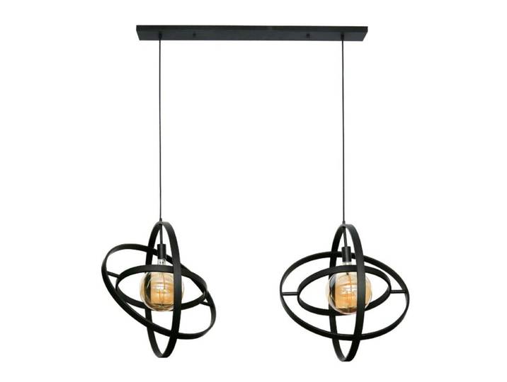 Liadomo Pendelleuchte Breton, rund, drehbare Innenringe, E27 - 2