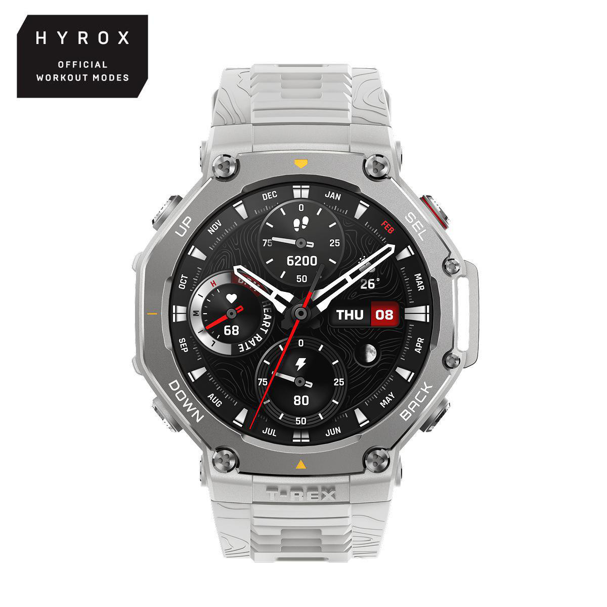 Amazfit T-Rex 3 48,5mm Outdoor Smartwatch GPS HYROX Haze Gray W2322GL6N