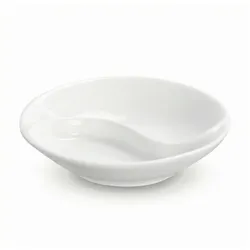 Wilmax England Wilmax Sojaschale mit Unterteilung 9 cm Porzellan Weiß, 12er Set