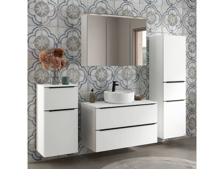 Badezimmerset MYBA XLI 4-teilig 190cm Weiß/Weiß