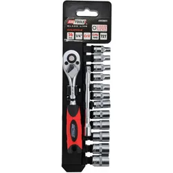 Awtools, Steckschlüssel + Stecknuss, ZESTAW KLUCZY 1/4" 12el