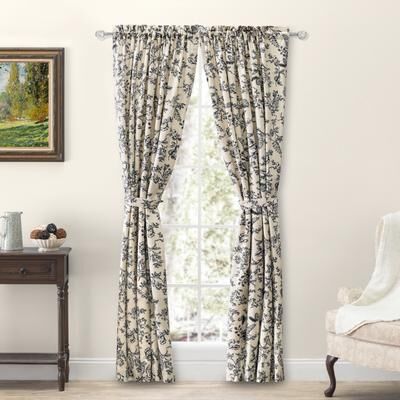 Ricardo Waverly Gardens Tailored Panel Pair with tiebacks or Tailored Valance