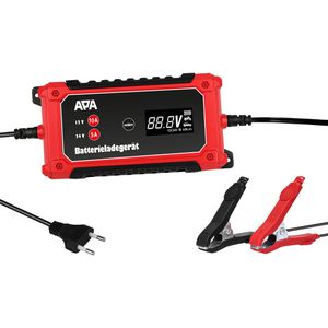 APA Autobatterie-Ladegerät 16660, Werkstattladegerät, 12 V / 24 V, 10 A, mit Erhaltungsladung