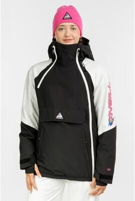 O'Neill s Fwc Play Asymmetric Snow Jacket in Blk Out Cb, Size Large, Polyester