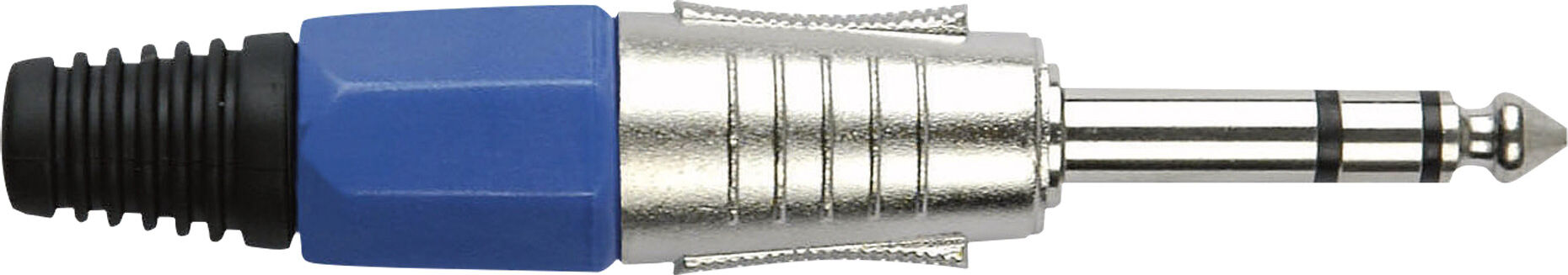 DAP Audio 6,3-Mm-Klinkenstecker Stereo Nickelgehäuse Blaue Endkappe